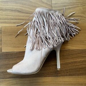 Fringed Stiletto Booties